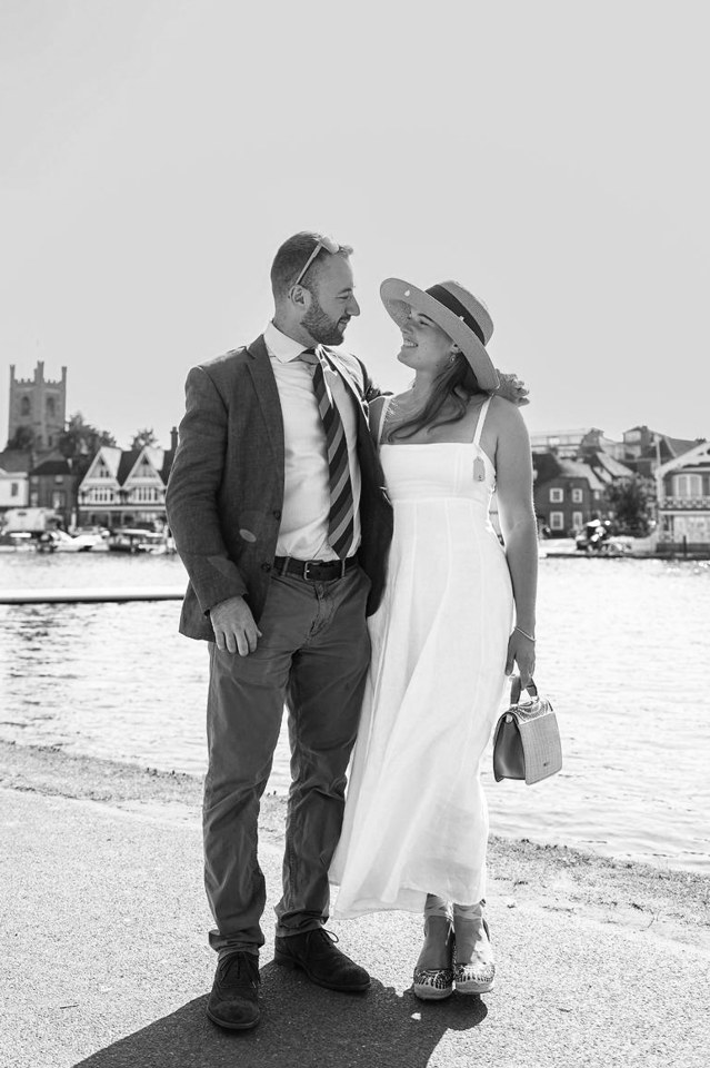 Jenna and Huw by the water